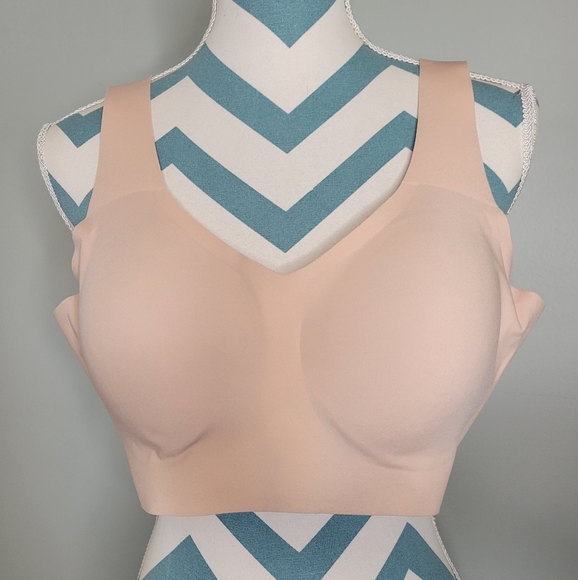 Honeylove Nude Seamless V-Neck Bra Size 1X - Picture 4 of 9